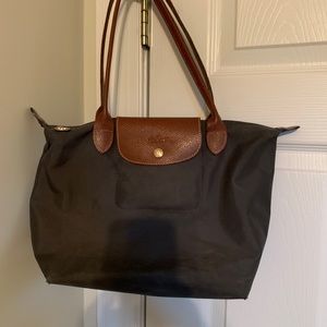 Longchamp—Small Le Pliage nylon shoulder tote
